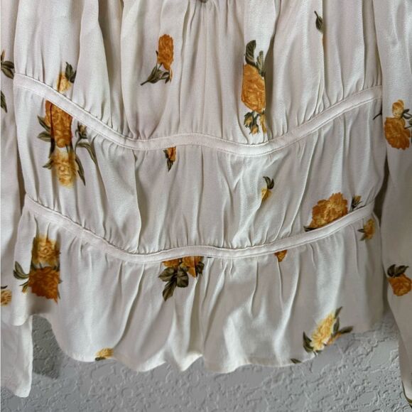 Reformation Plath in Constance Cream Floral Blouse Size S - Picture 7 of 14